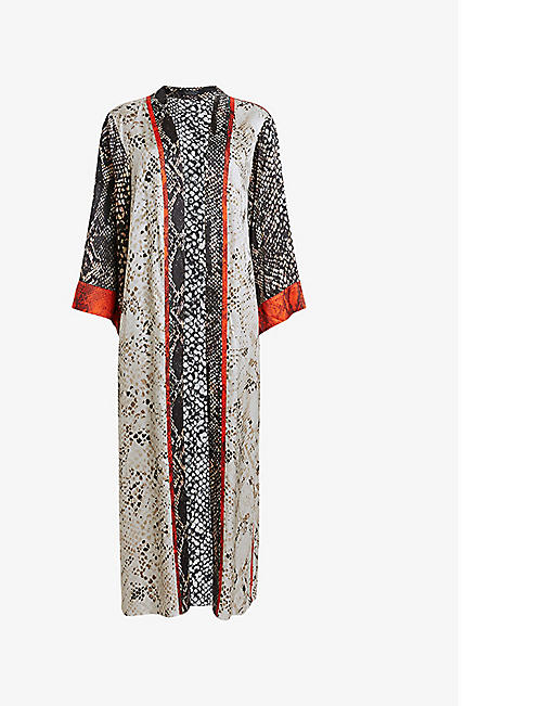 Casa Waimea Graphic-Print Woven Kimono